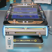 Équipements automatiques de terrain de jeu intérieur Machine de jeu d'arcade de produit de divertissement de billard numérique 3D