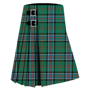Kilt écossais Sinclair pour hommes de 8 verges pour la chasse à l'ancien tartan en tissu de laine acrylique de 16oz - Product Image 1