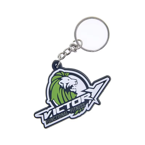 Logo 2D personnalisé porte-clés durable en PVC et caoutchouc souple en silicone avec conception 3D en relief pour cadeaux promotionnels - Product Image 2