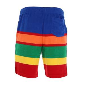 Short en molleton de coton couleur avec logo personnalisé pour hommes Short décontracté, solide et lourd avec impression brodée en éponge française pour hommes - Product Image 3
