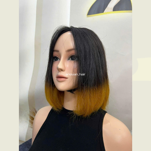 Peluca de Cabello Vietnamita Premium con Técnica Eslava para Pelucas de Cabello Humano, Frente de Encaje sin Pegamento, Venta al por Mayor para Distribuidores - Product Image 4