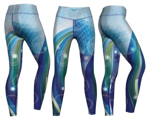<b>Maker</b> Custom Wholesale Nylon Breathable Yoga Pants for Women Sublimation Print Exercise Leggings Perfect for Dancing and Fitness - Product Image 5