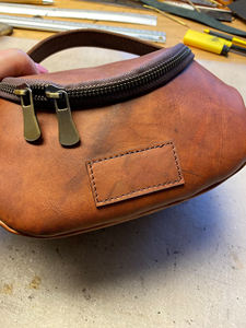 Estuche de Afeitado Vintage para Hombre, con Logotipo Personalizado, Mango de Cuero Genuino, Cierre de Cremallera, Alta Calidad, Impermeable, Modelo TYG-0051 - Product Image 6