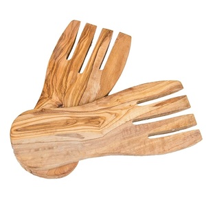 Dernières mains en bois de mélange de salade en bois pour la maison Restaurant Table Ware Utilisation Made in India Serveurs de salade en bois de l'Inde - Product Image 5