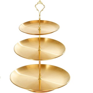 2024 meilleur métal galvanisé trois couches support de support de Cupcake mariage anniversaire support de gâteau fêtes d'anniversaire support de gâteau - Product Image 6