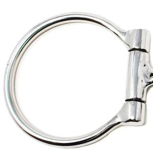 Bocados para Caballos de Acero Inoxidable de Alta Calidad, Boquilla de Goma Suave, Anillo en D, Potencia de Turbina para Montar a Caballo - Product Image 1