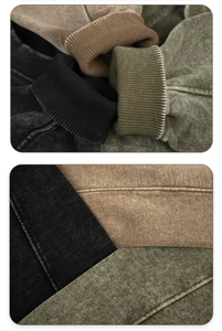 Baggy Fit hiver nouveau design 360gsm sweats à col rond éponge française sweat-shirt à col rond pour hommes avec sweats à capuche de poche - Product Image 5