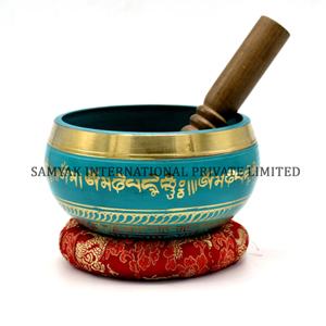 ชุดชามร้องเพลงทองสัมฤทธิ์จากธิเบต7ชิ้นงานฝีมือทำจากโลหะเพื่อการผ่อนคลายจิตใจ - Product Image 3