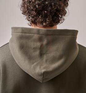 Veste à capuche pull-over en coton 100% pour hommes, motif uni et zippé avec poche et col à capuche, service OEM, pour l'hiver - Product Image 6