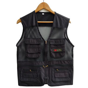 2025 nouvelle mode Hip Hop Style hommes gilet bouffant été respirant Multi poche randonnée Cargo gilet - Product Image 4