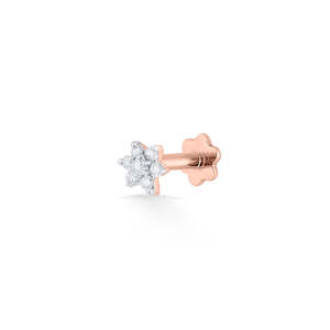 Stainless Steel Children's <b>Nose</b> <b>Ring</b> with Crystal Ball-Zircon <b>Nose</b> Piercing Jewelry - Product Image 3