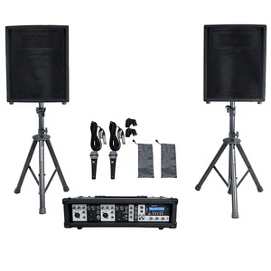 Buy Original Speakers and Mixer Stands two <b>wireless</b> <b>Mics</b> uses for Church Sound Systems Subwoofer - Product Image 6