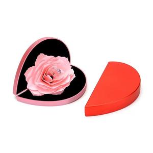 Ring Necklace Earring Jewelry Gift <b>Box</b> with Rose Shape Design Preserved <b>Flower</b> <b>Box</b> Case for Jewelry Brand - Product Image 3