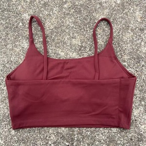 Soutien-gorge de sport à dos nu sexy haut d'entraînement de gymnastique élingues minces gilet de yoga haut impact fitness bralette haut court sous-vêtements serrés de course - Product Image 1