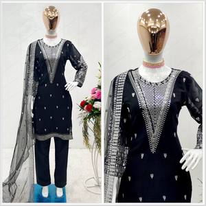 ชุดกางเกง georgette kurti เปิดตัวดีไซน์ใหม่ - Product Image 4
