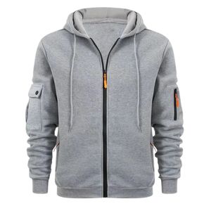 OME sweats à capuche sweat à capuche zippé avec poches Color Block veste à capuche pour hommes décontracté poches à manches longues sport à capuche printemps automne - Product Image 1