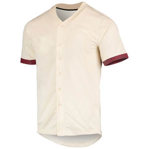 Camisetas de béisbol lisas de alta calidad con logotipo personalizado/camisetas de béisbol hechas en tela de poliéster 100% de tendencia superior - Product Image 1