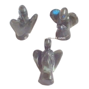 Ange en pierre précieuse naturelle, Labradorite, vente en gros - Product Image 1