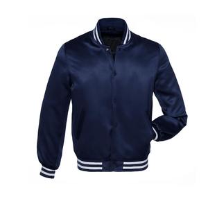Vestes universitaires en toile unisexes personnalisées avec logo respirant en gros, couleurs marine personnalisées, haute qualité, coupe-vent - Product Image 1