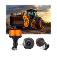 Luz de Señalización LED ECE R10 R65, Impermeable, Flexible, con Montaje en Tubo, Luz Estroboscópica Ámbar para Tractor