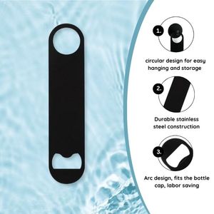 ที่เปิดขวดสเตนเลสแบนทนทานเครื่องมือม็อกเทลสำหรับเบียร์และเครื่องดื่ม - Product Image 2