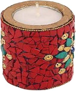 Venta al por mayor decoración del hogar quemador de incienso Bakhoor con sándalo y aroma de té portavelas con incrustaciones de hueso de madera a precio de descuento - Product Image 1