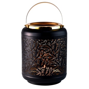Wholesale <b>Moroccan</b> Customized Style Cylindrical Dual Tone Metal Votive Candle Holders for Home Weddings & Christmas <b>Decorations</b> - Product Image 2