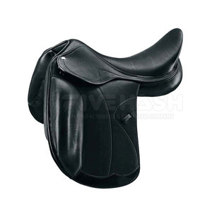 Selle de saut en cuir premium pour concours hippique et utilisation en extérieur - Product Image 6