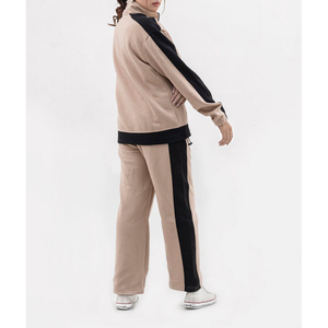 ชุดวอร์มมีซิปสำหรับผู้หญิงชุดเสื้อมีฮู้ดโอเวอร์ไซส์ผ้าฝ้าย35% 65% ผ้าฝ้ายโพลีเอสเตอร์ - Product Image 6