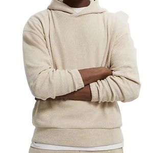Nueva Sudadera de Gimnasio para Hombre, 100% Algodón, Estilo Urbano, Talla Grande, Personalizable con Logotipo OEM, Sudadera Lisa con Capucha - Product Image 5