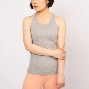 โลโก้ที่กําหนดเองฤดูร้อนสบายๆสีทึบเสื้อกล้ามSlim FitแขนกุดโยคะGym Vestเสื้อกล้ามผู้หญิง 2024 - Product Image 1