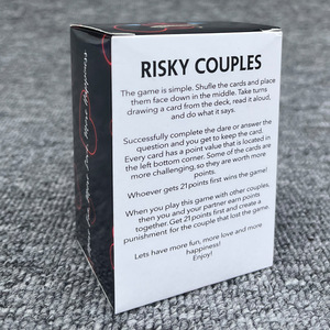 Juego de Mesa Portátil QY para Parejas, 2 Jugadores, 150 Cartas, Divertido Juego de Fiesta para Adultos, Añade Pimienta a la Sopa - Product Image 4