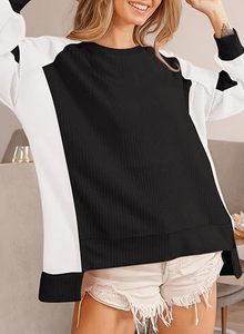 Sudadera clásica de mujer, jersey de manga larga, ajuste suave y cálido, ideal para viajes y estilo al aire libre - Product Image 3