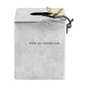 Soporte de almacenamiento de tejido decorativo de mesa de calidad Superior Metal Acero inoxidable Plata Ware Classic New Fancy Tissue Dispenser - Product Image 2