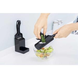 Pro Grade Mini Trancheuse Râpe Ensemble En Acier Inoxydable ABS Résine Fruits Légumes Outils SHIMOMURA INDUSTRIE Modèle P5-07 3-en-1 Outil - Product Image 5