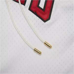 Pantalones cortos de baloncesto con diseño personalizado, shorts de malla de poliéster 100%, bordados cosidos, para correr - Product Image 3