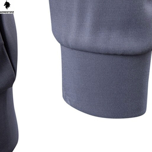 เสื้อฮู้ดผู้ชายซิปรูดพิมพ์ลายกรดสไตล์สตรีทแวร์สำหรับผู้ชาย - Product Image 3