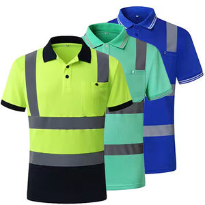 Camiseta Polo de Alta Visibilidad de Manga Larga para Tráfico, Señales de Carretera, Trabajadores de la Construcción, Reflectante y de Seguridad - Product Image 1