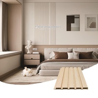 Panneau de séparation de plafond en fibre de bambou moderne, étanche, de qualité E0 B1, à cinq grilles, longueur personnalisée 3m, pour salon et restaurant