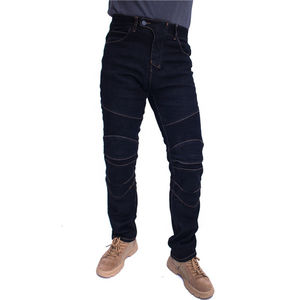 Jeans moto D-Ride pour homme, style motard, manches longues, panneaux plissés extensibles, tissu respirant à séchage rapide, protections amovibles, haute qualité - Product Image 6