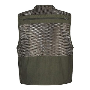 Chaleco táctico transpirable para hombre, color verde brezo, a prueba de viento, bordado, invierno, longitud corta, multibolsillos, utilidad, malla de seguridad, carga - Product Image 2