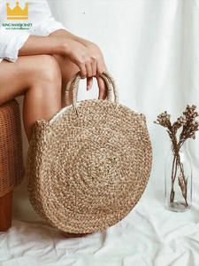 Mejor venta para la venta Kinghandicraft Vietnam bajo costo bolso de mujer bolso de paja marroquí alta moda - Product Image 5