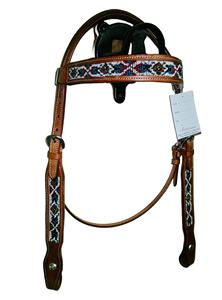 Tête de bêteau en cuir de qualité supérieure, très vendue, avec perles, pour l'équitation, à prix abordable - Product Image 4