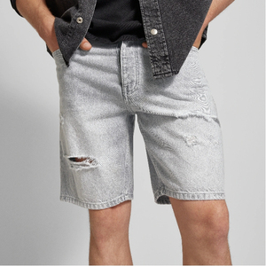 Custom Men's Baggy Jorts Summer Streetwear Vintage <b>Short</b> Pants <b>Black</b> <b>Shorts</b> Men Fashion Causal <b>Denim</b> Jeans <b>Shorts</b> for men - Product Image 3