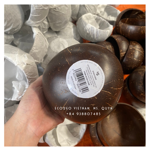 Bol en coquille de noix de coco naturelle de bonne qualité avec cuillère vente en gros pour le stockage des aliments prix bon marché d'Eco2go Vietnam - Product Image 3