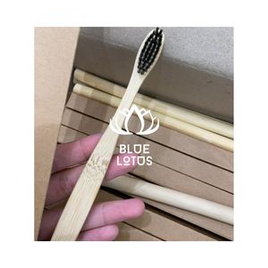 Cepillo de Dientes de Bambú, el Más Vendido, Limpio y Resistente, para Cuidado Personal Profesional y como Artículo para Sets de Amenidades de Hoteles de Lujo - Product Image 1