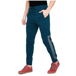 Pantalon léger en coton décontracté pour homme, taille haute et design droit pour quantité minimale de commande bas - Product Image 1