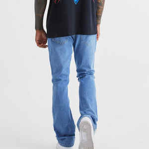 Pantalones vaqueros ligeros para hombre Pantalones vaqueros de alta calidad Pantalones regulares para hombre en Nuevo diseño 2025 - Product Image 4