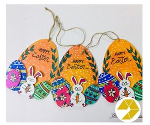 DIY huevo de madera Animal Craft Set para niños seguro pulido madera huevo pintura actividad perfecta para el Día DE LA Tierra regalos y aprendizaje - Product Image 3