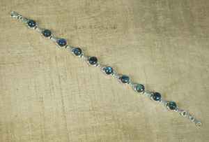 Bracelet en argent sterling labradorite, réglable, fait à la main, bijoux en pierres précieuses, pierre naturelle, bracelet en argent, cadeau - Product Image 4